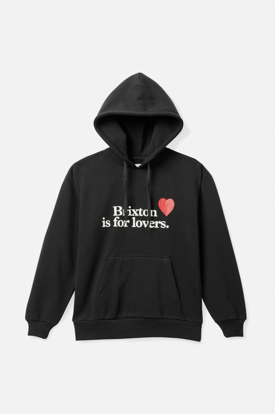 Women s Lovers Hoodie Black Brixton
