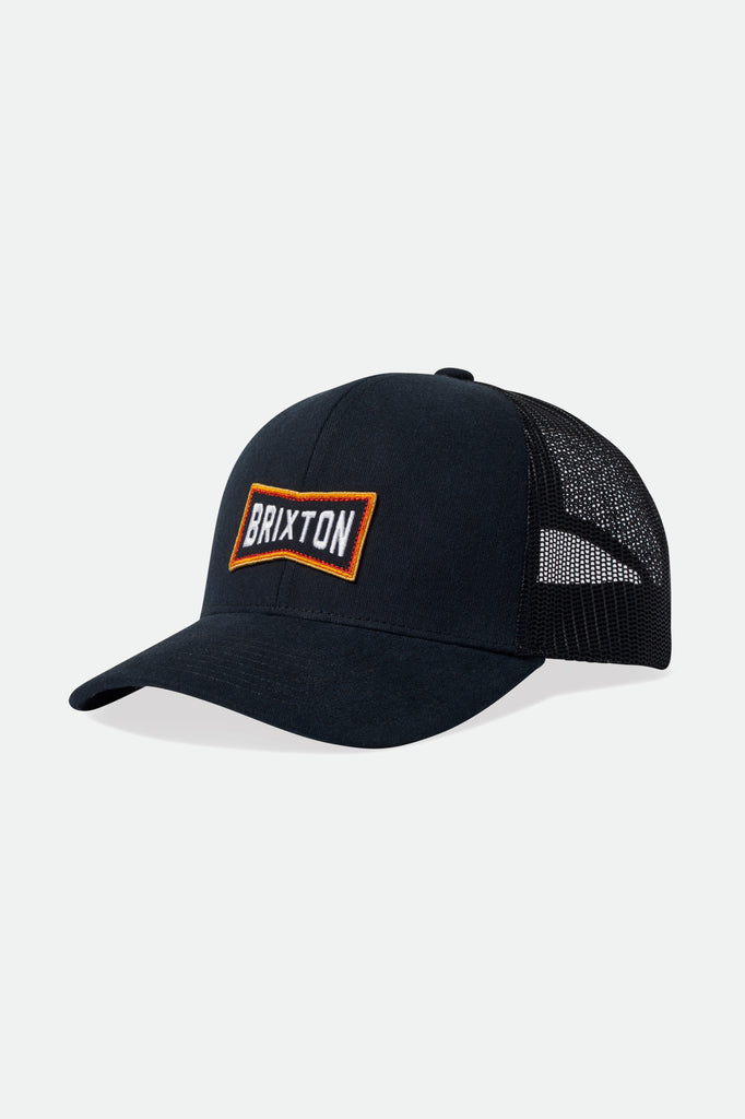 Brixton Truss NetPlus MP Trucker Hat - Black/Black