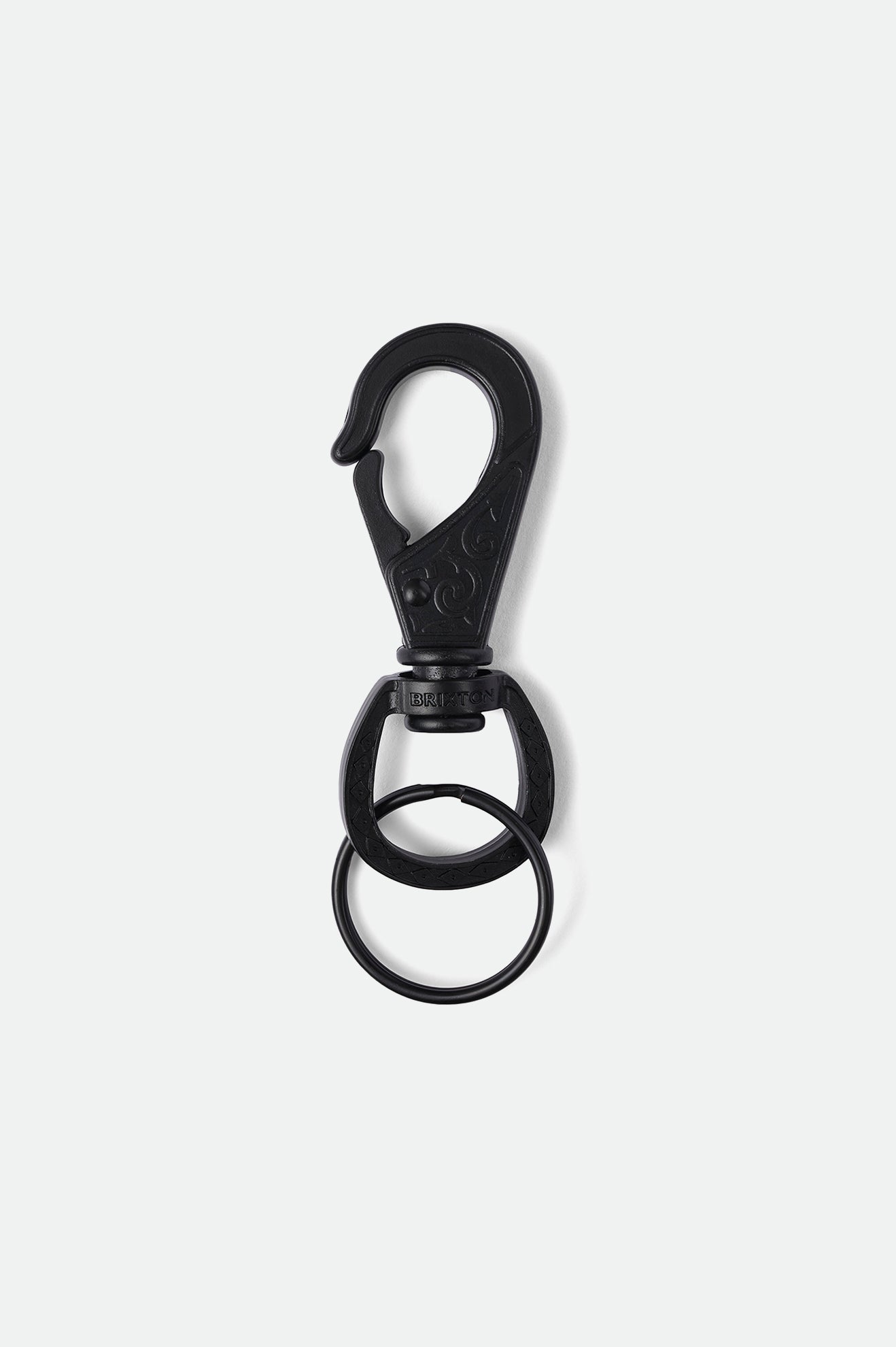 Brixton Scroll Keychain in Black