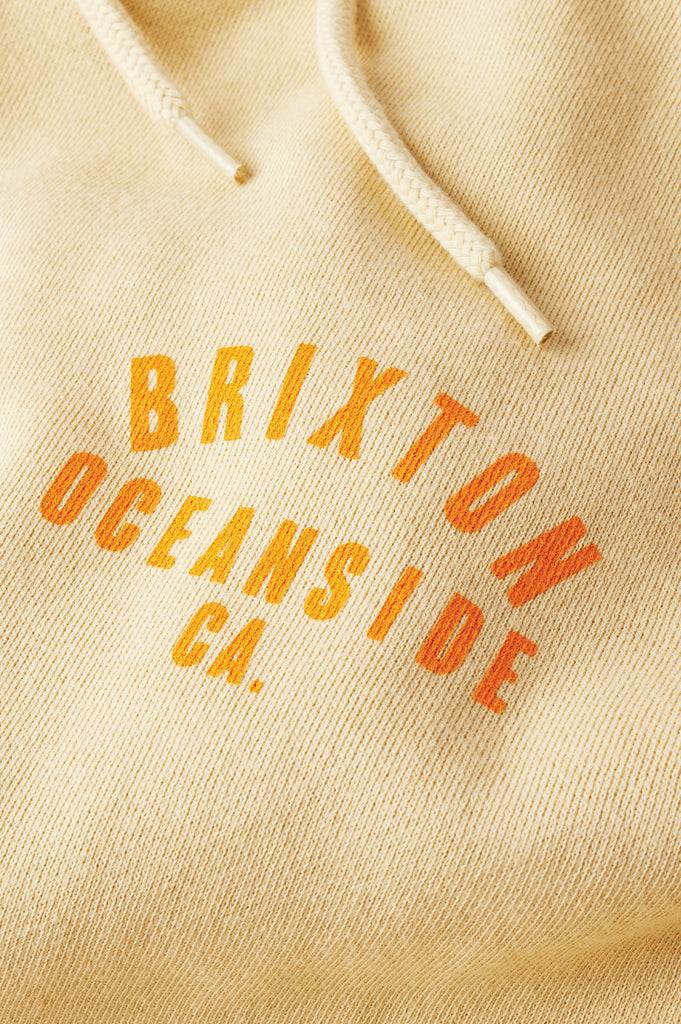 Brixton Woodburn Oceanside Hood Fleece - Gravel/Orange