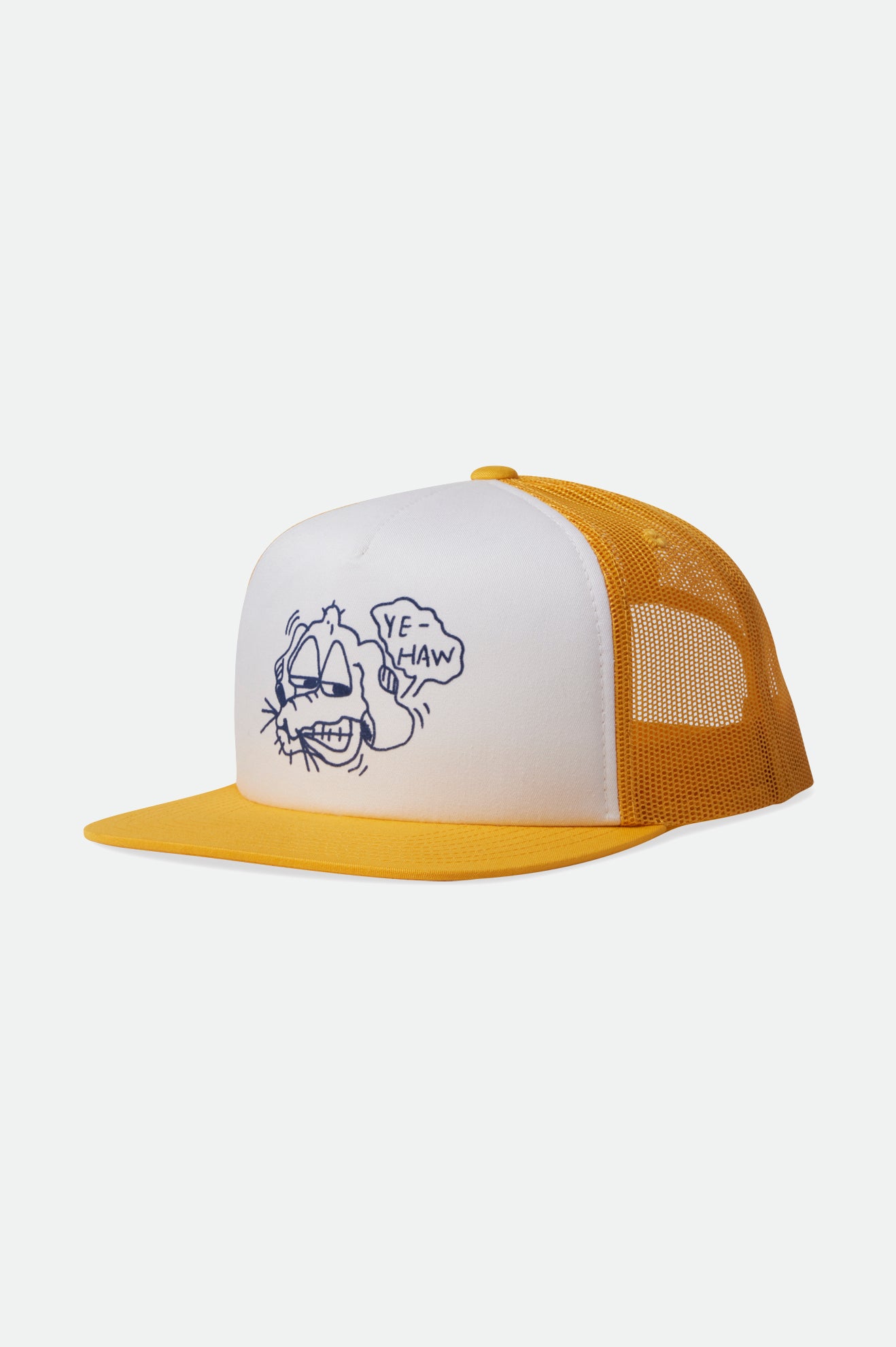 Yellow brixton hat hot sale
