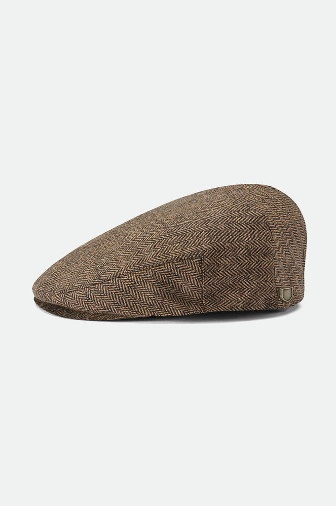 Brixton Hooligan Flat Cap - Brown/Khaki