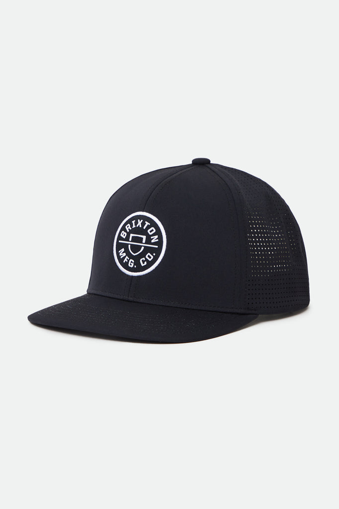 Brixton Crest Netplus Utility Snapback - Black