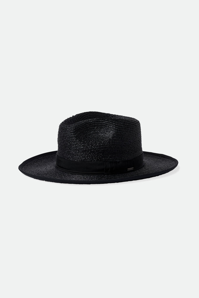 Brixton Reno Straw Hat - Black/Black