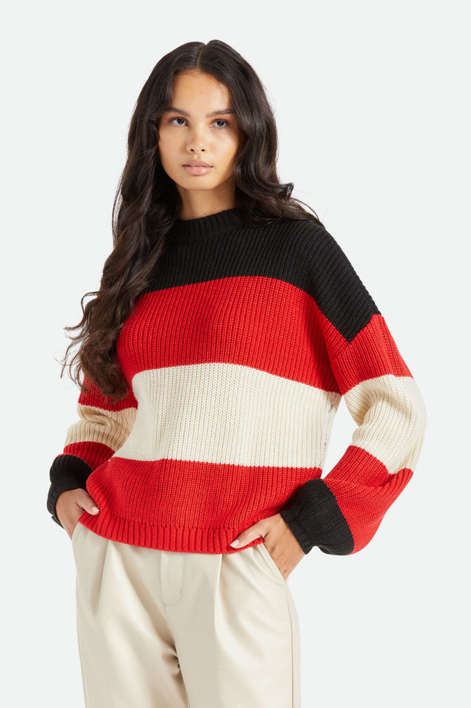 Brixton Madero Sweater - Mars Red