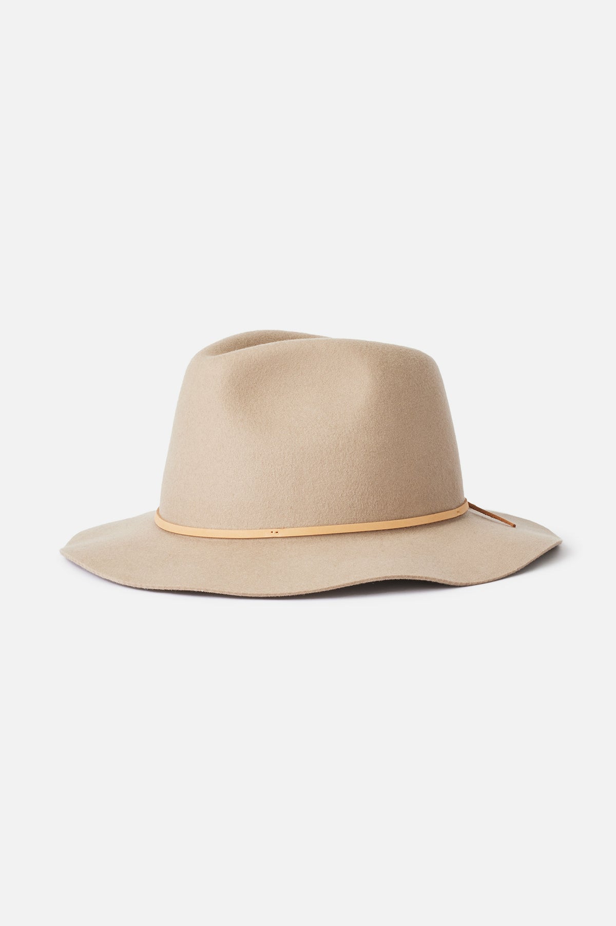 Unisex Wesley Fedora in Light Tan – Brixton
