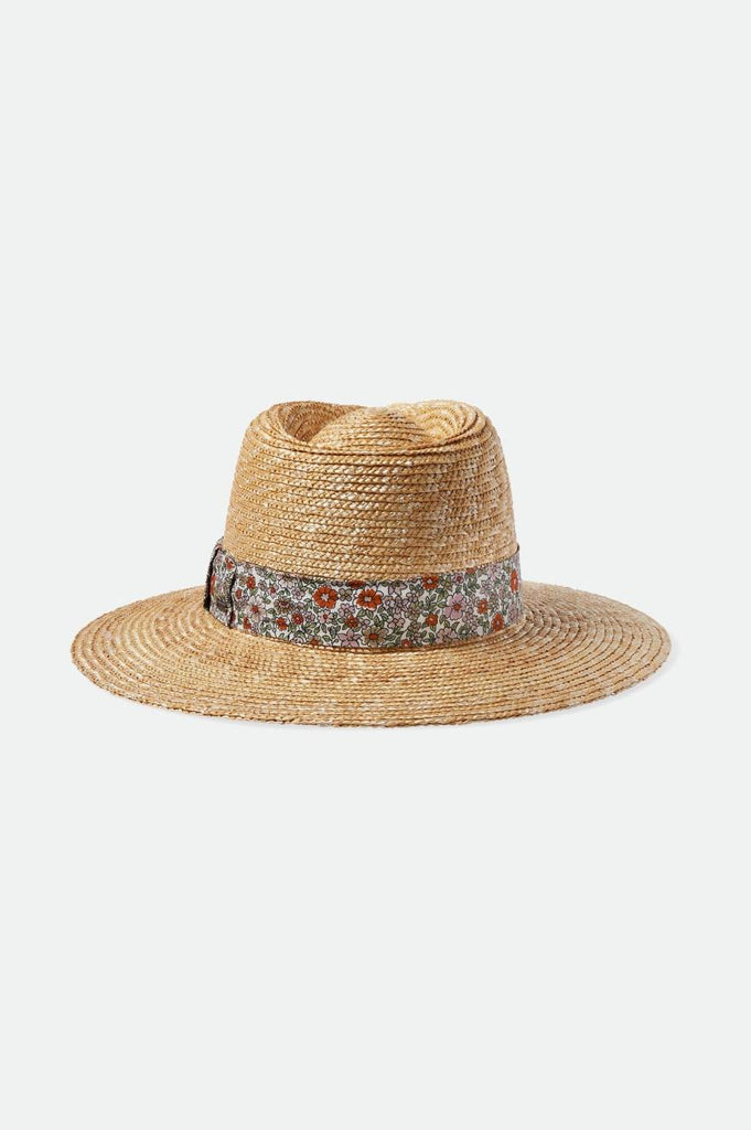 Brixton Joanna Short Brim Hat - Honey/White Floral