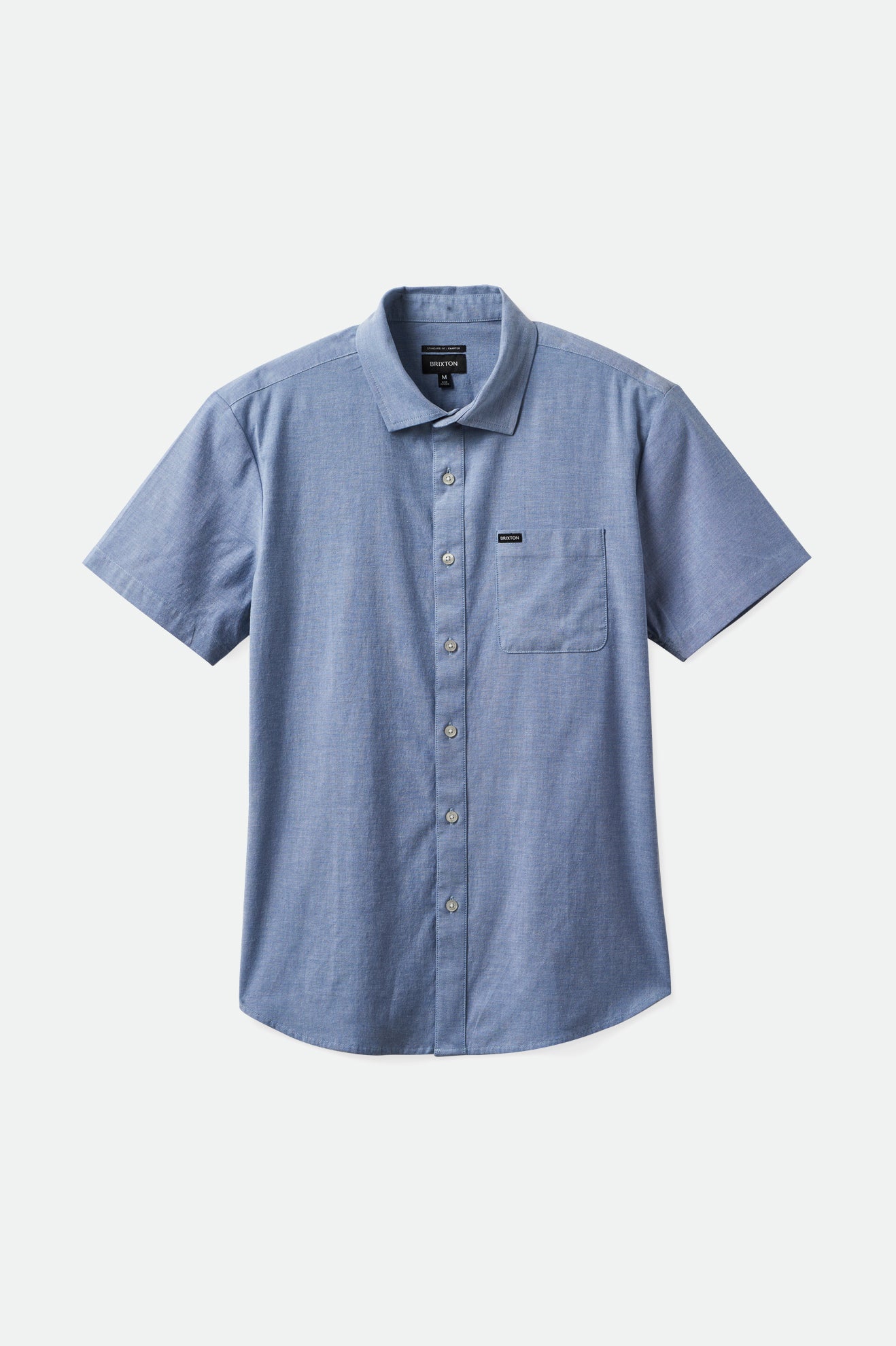 Charter Oxford S/S Woven Shirt - Light Blue Chambray