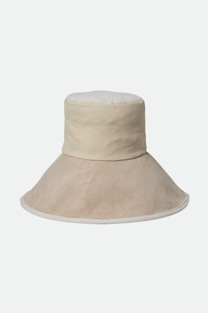 Brixton Maddie Packable Bucket Hat - Dove/Off White/White