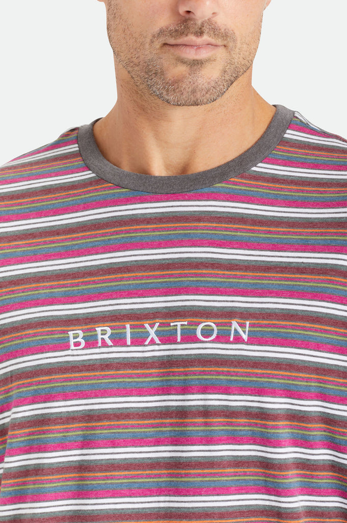 Brixton Hilt Boxy Alpha Line S/S Knit - Viva Multi Stripe