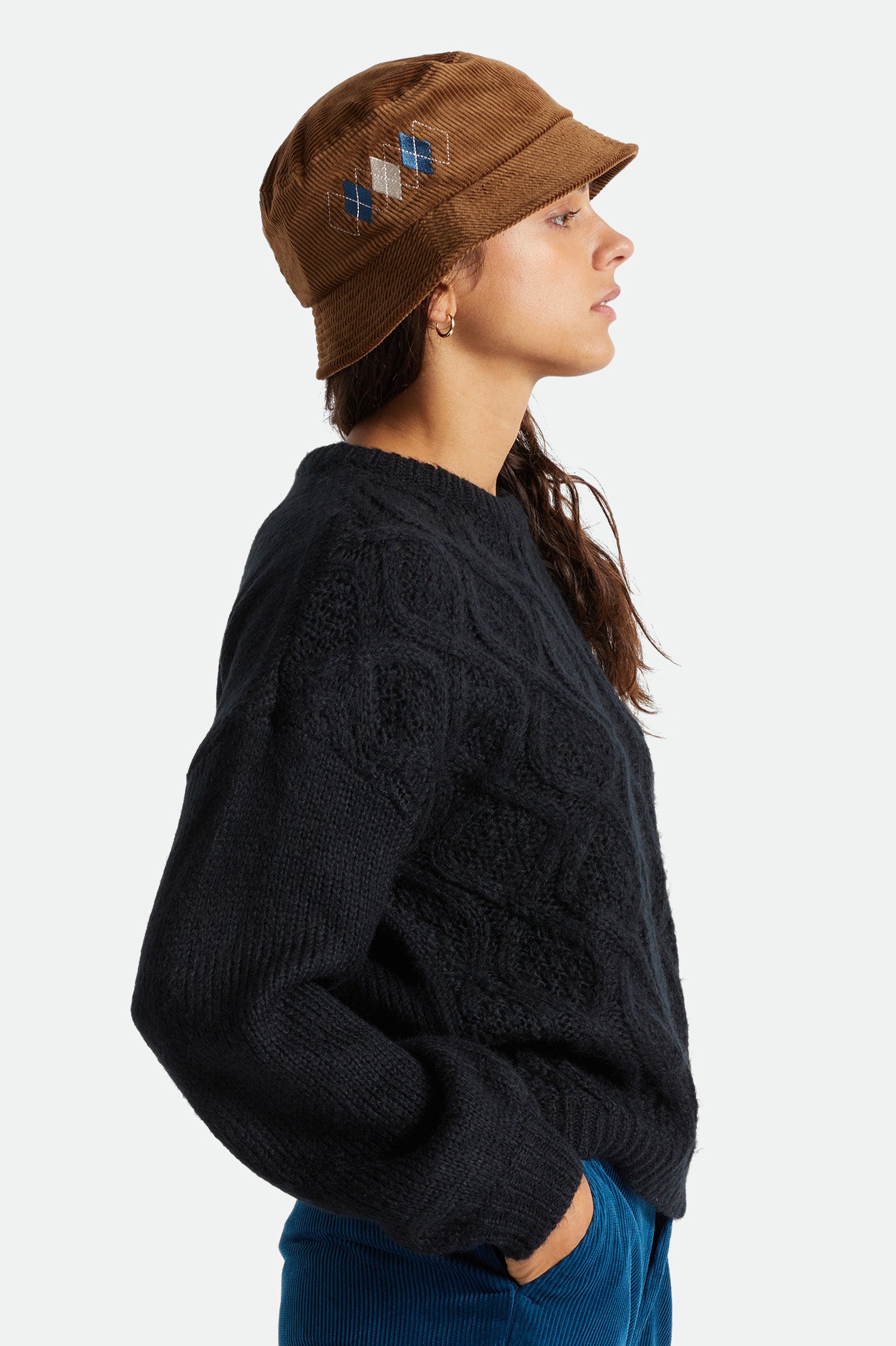 Unisex Gramercy Packable Bucket Hat in Brass Brixton