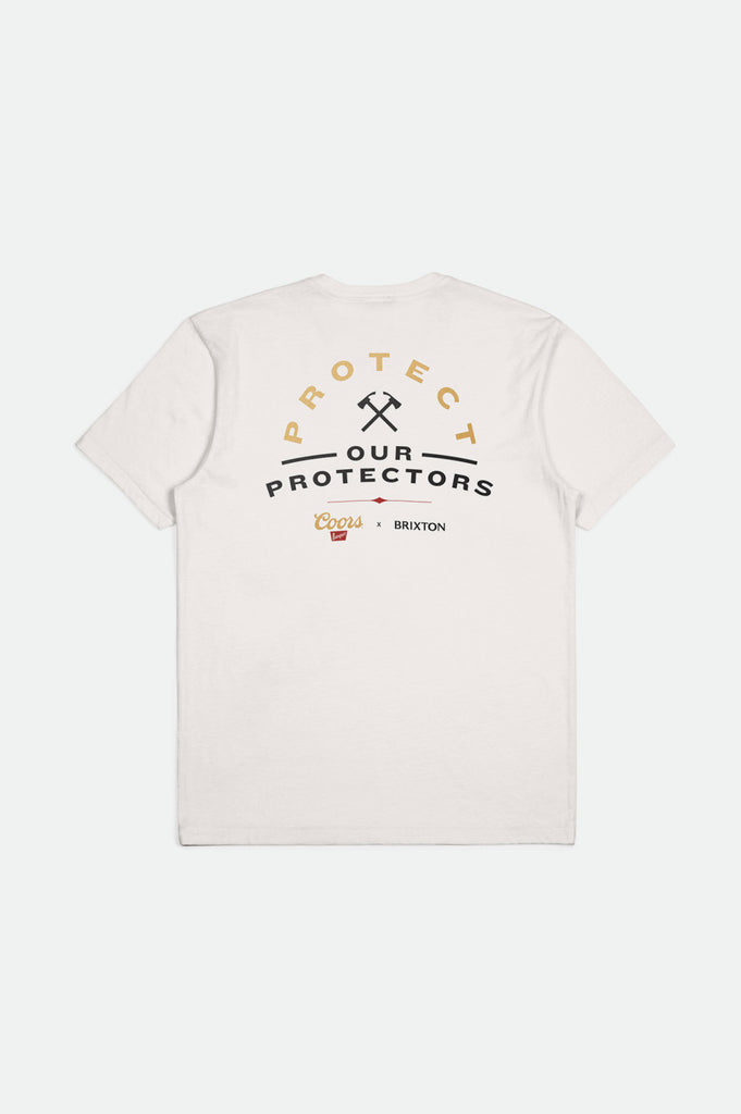 Brixton Coors Protector II S/S Tailored Tee - Off White