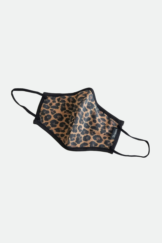 Unisex Antimicrobial 4-Way Stretch Face Mask - Leopard - Front Side